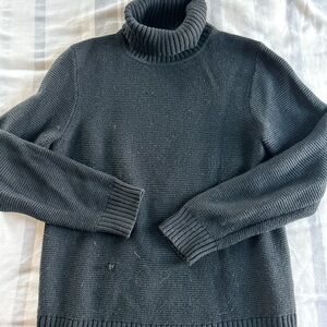 J Crew - Black Knit Turtleneck Sweater